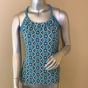 PRANA | Halter Bra Tank Top Ikat Print